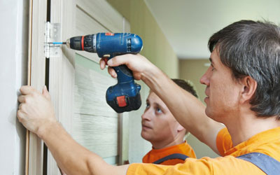 Door installation by Max Windows & Doors
