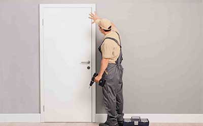Professionally installed entry door