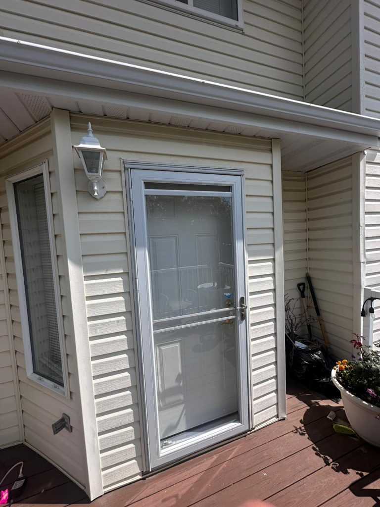 Storm door installation by Max Windows & Doors
