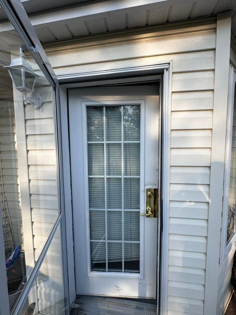 Full-glass entry door by Max Windows & Doors