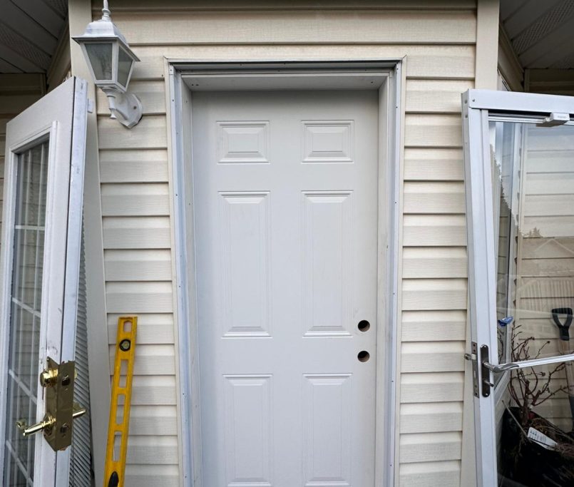 New exterior door installed by Max Windows & Doors