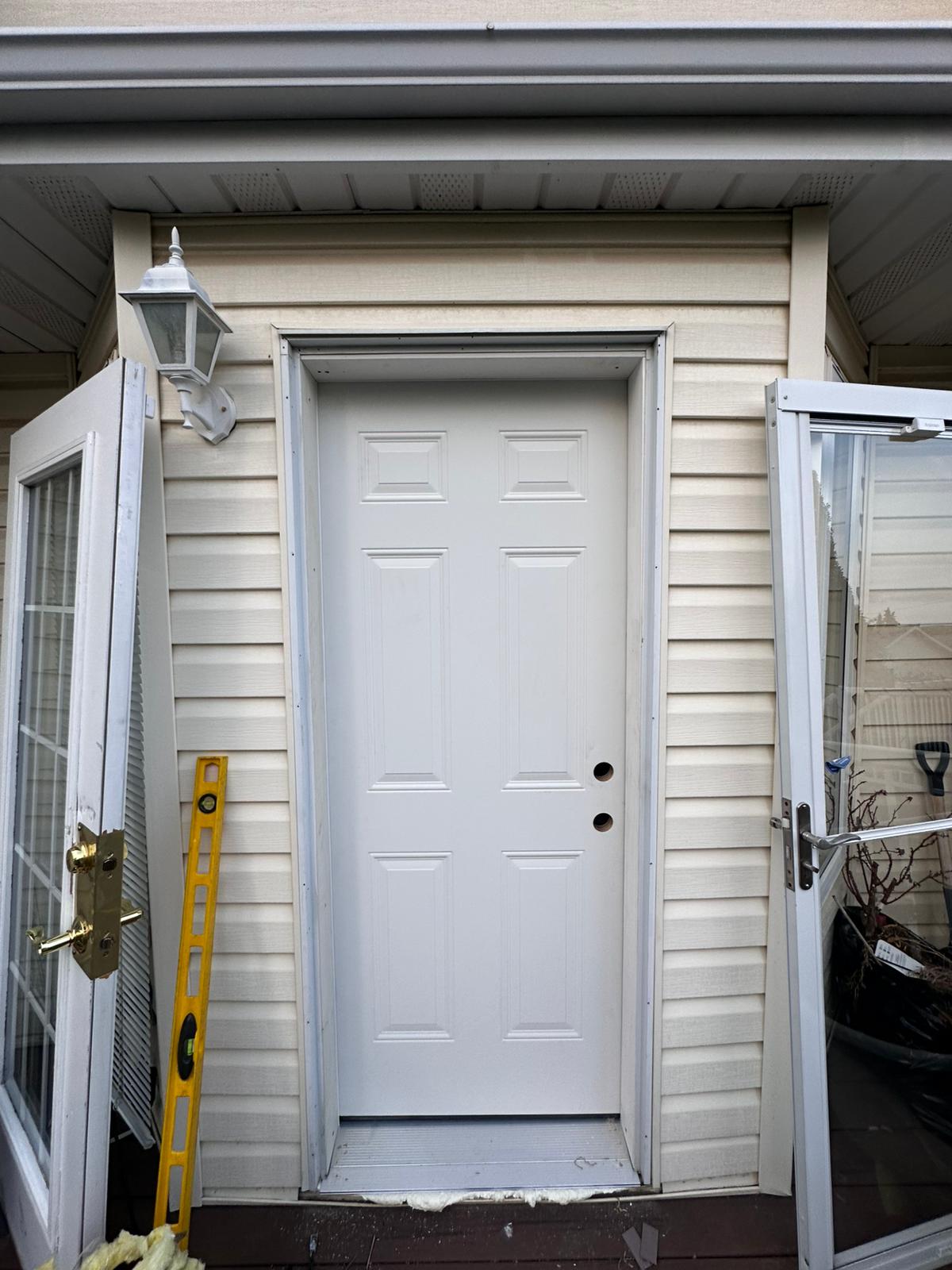 New exterior door installed by Max Windows & Doors